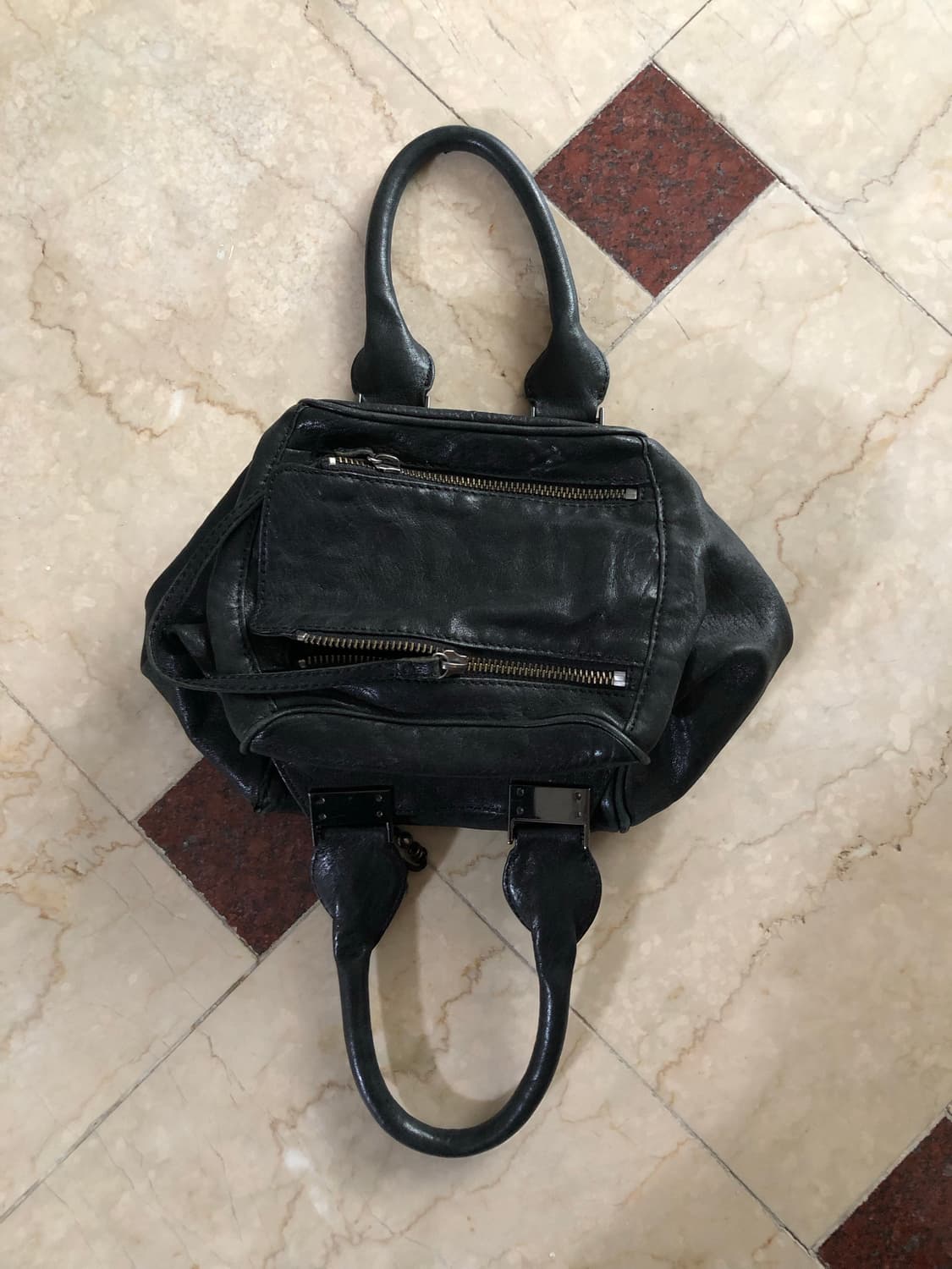 [직수입] 빈티지 diesel 레더 토트 백 블랙 상품이미지5