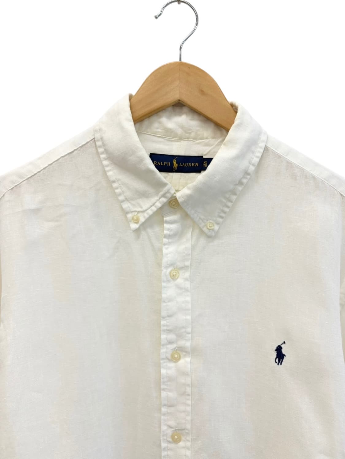 폴로 린넨 옥스포드 셔츠 화이트 (XL)  상품이미지2
