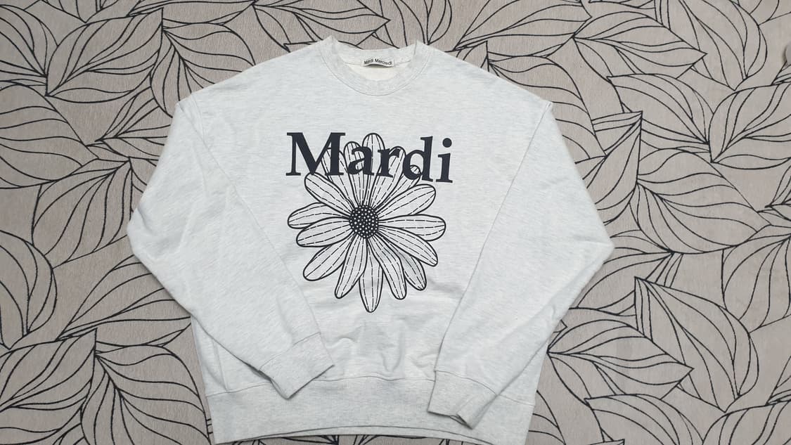 마르디 메크르디 플라워 오버핏 맨투맨 FREE 상품이미지1