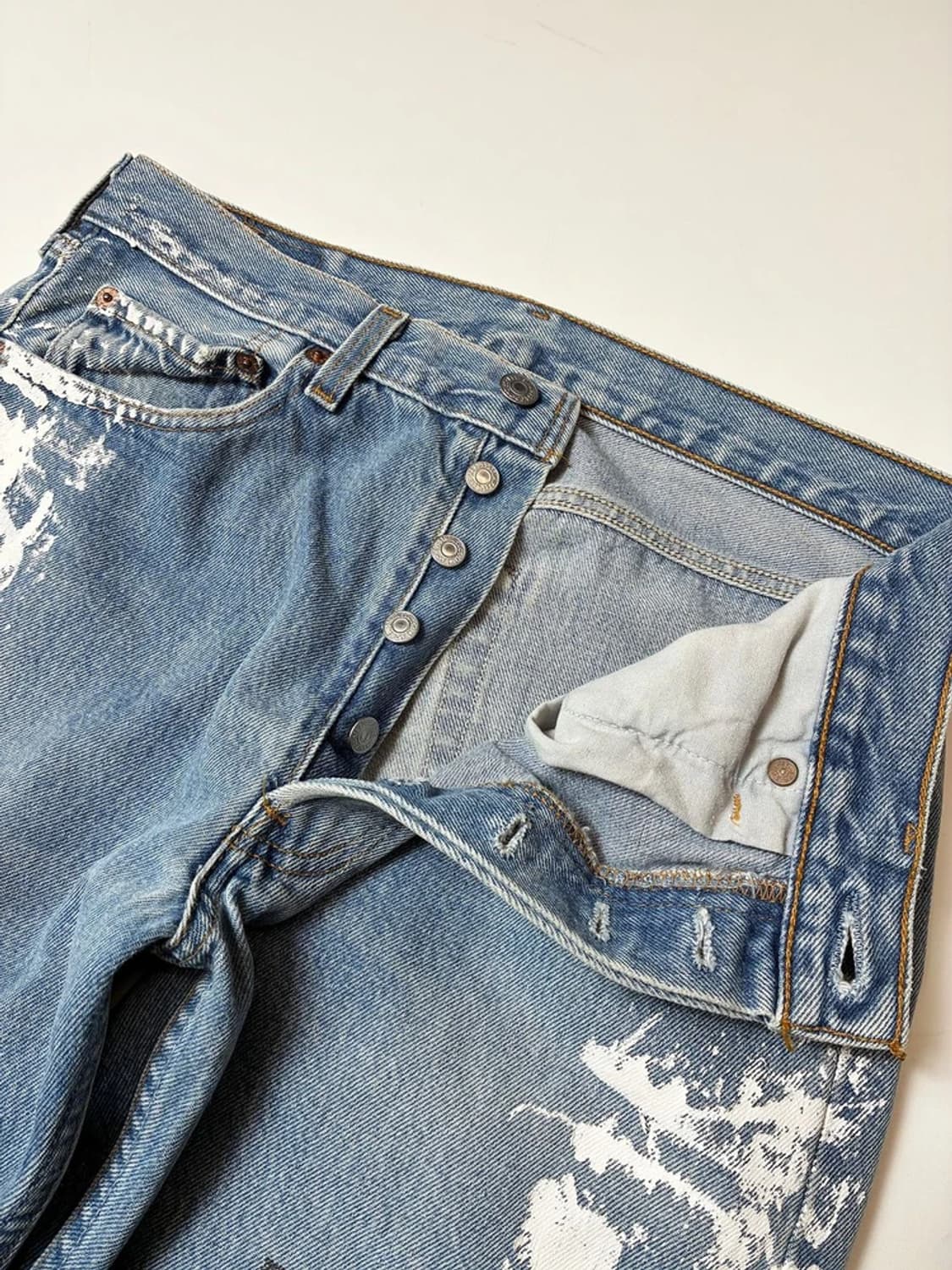 리바이스 501 USA 90's 페인팅 데님 팬츠 PN8526 상품이미지3