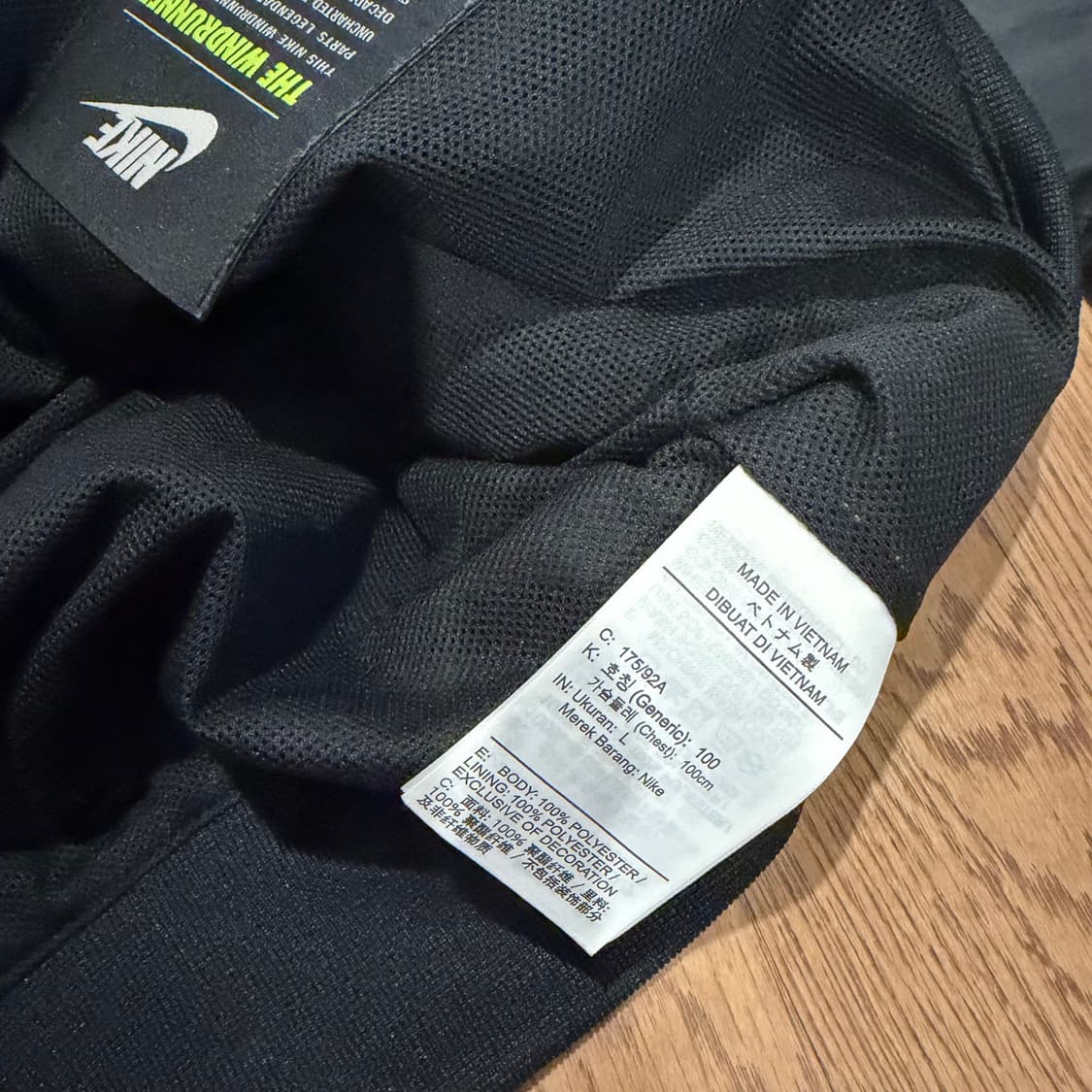 Nike 스우시 윈드브레이커 BK 후드 바람막이 자켓 상품이미지3