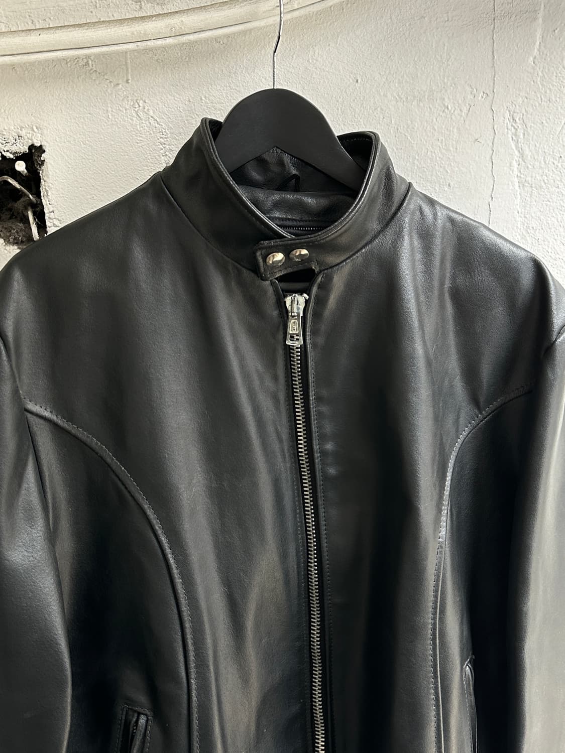 80's 빈티지 Sears 시어스 모터사이클 라이더 레더 자켓 상품이미지5