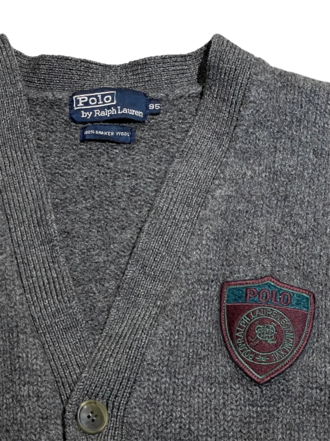 폴로랄프로렌 자수 차콜 가디건 상품이미지3