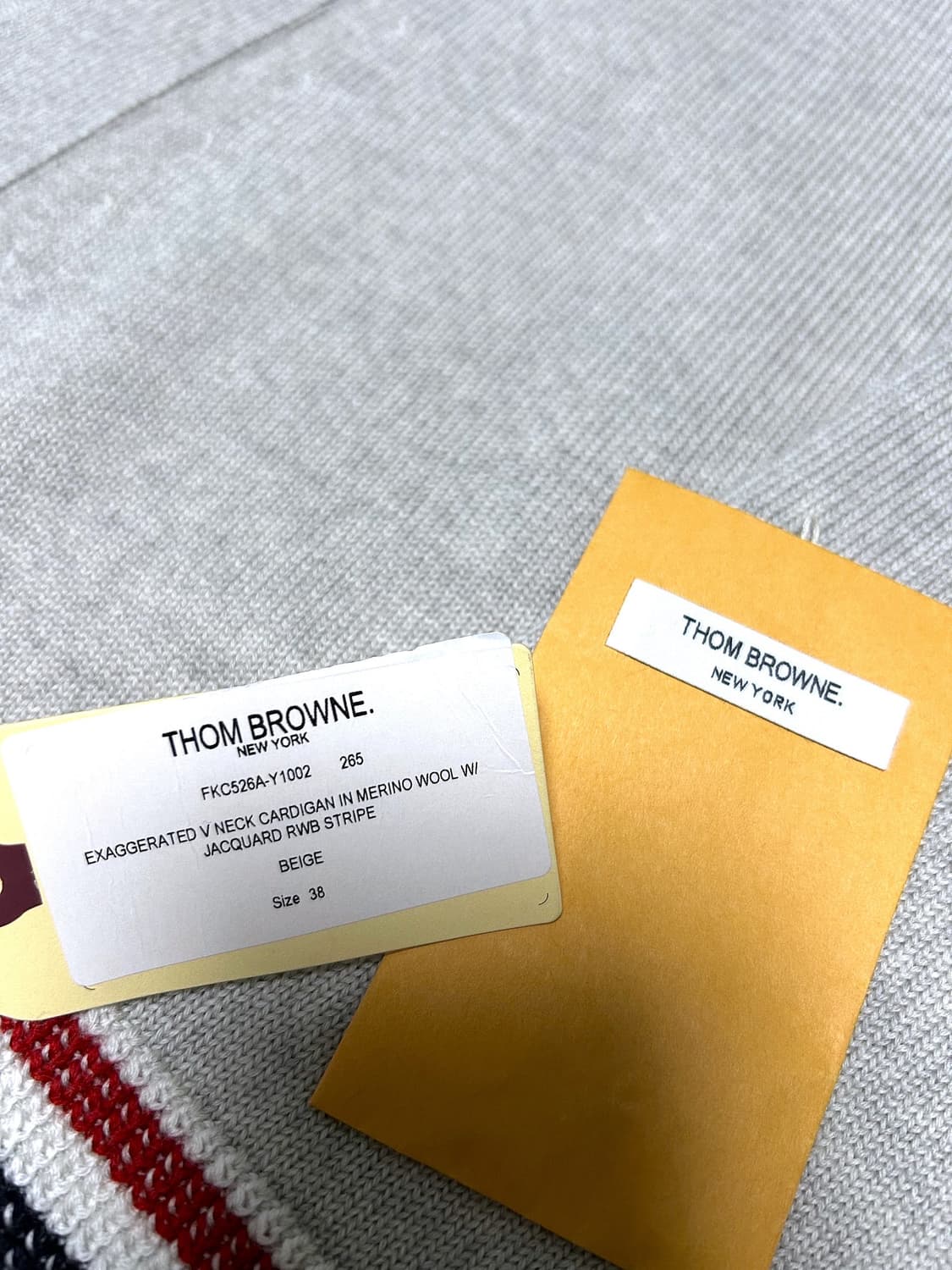 @새상품@ 톰브라운 오버사이즈 롱가디건 베이지그레이 상품이미지7