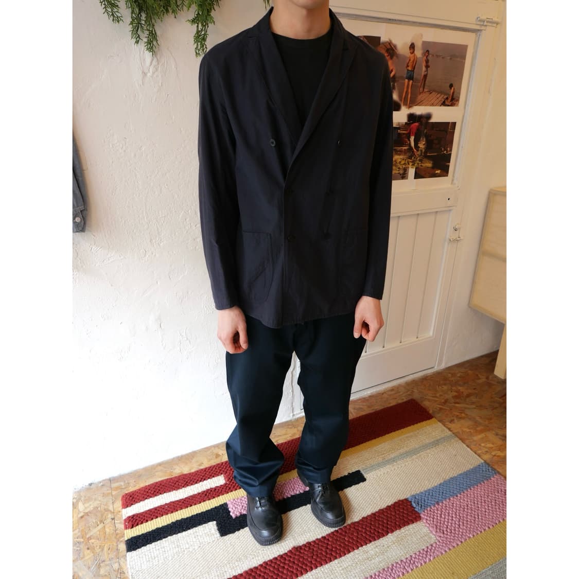 코모리 더블 블레이저 자켓 상품이미지1