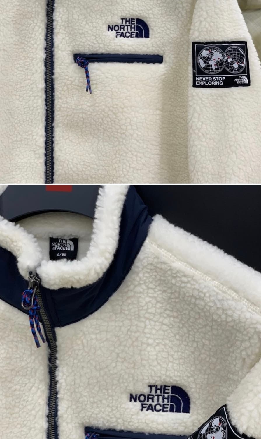 노스페이스 플리스 자켓 아이보리 2XL 110 상품이미지2