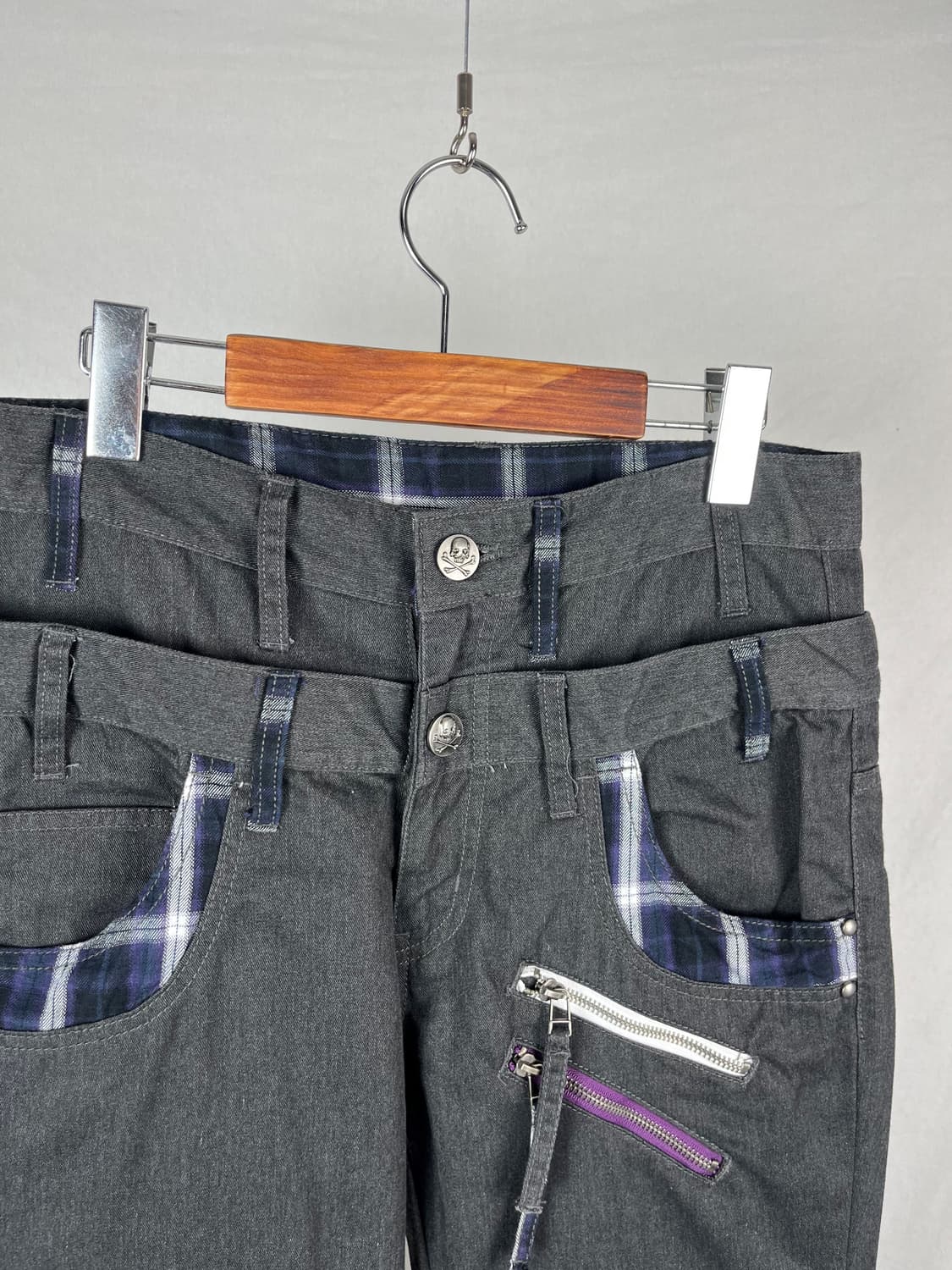 Vintage 더블웨이스트 코튼 팬츠 상품이미지4