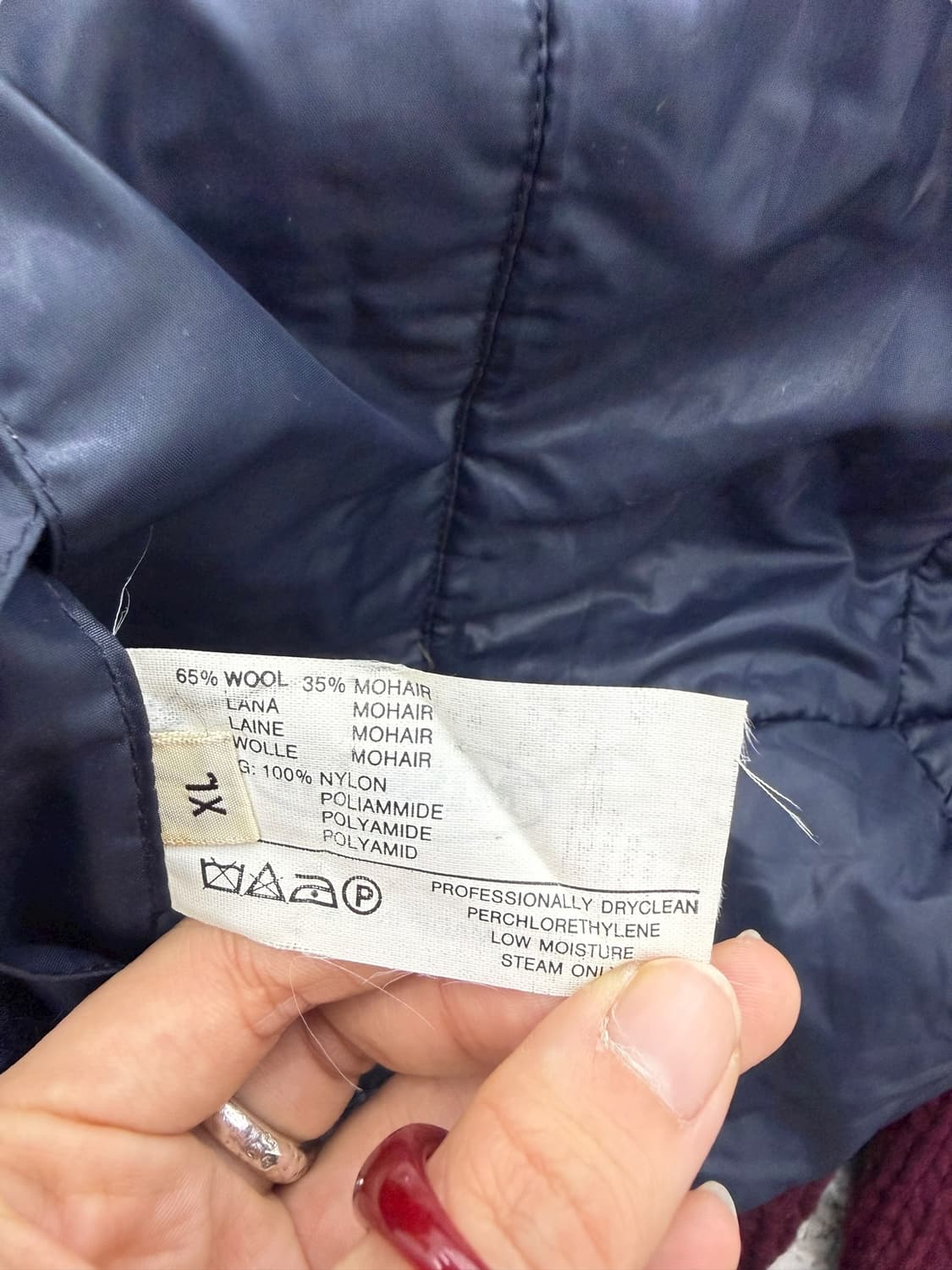 미쏘니 리버시블 울 모헤어 니트 패딩 점퍼 자켓 상품이미지10