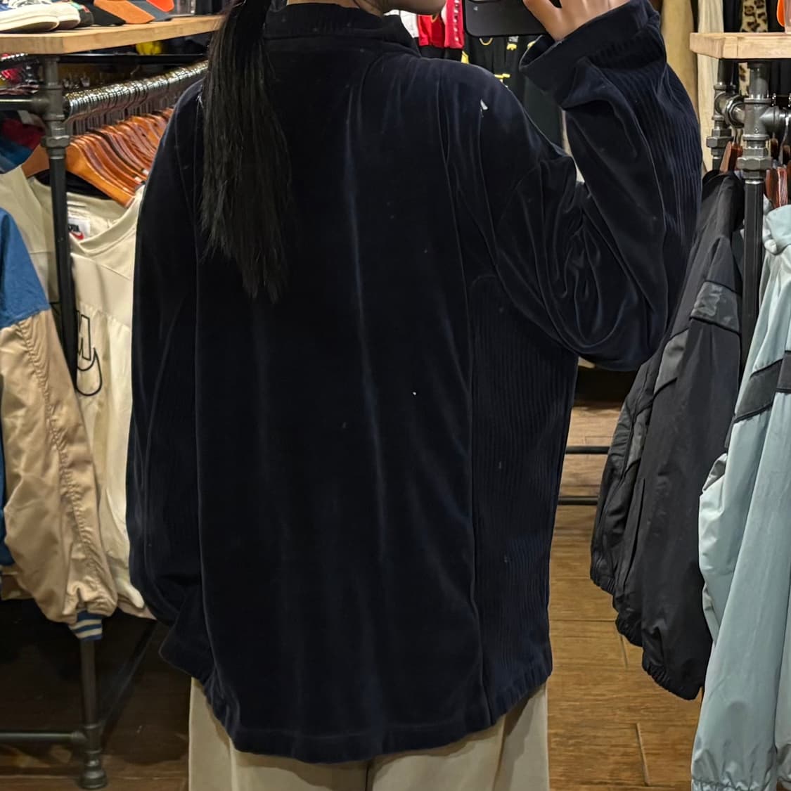 [HI] VTG 벨벳져지 네이비 상품이미지5