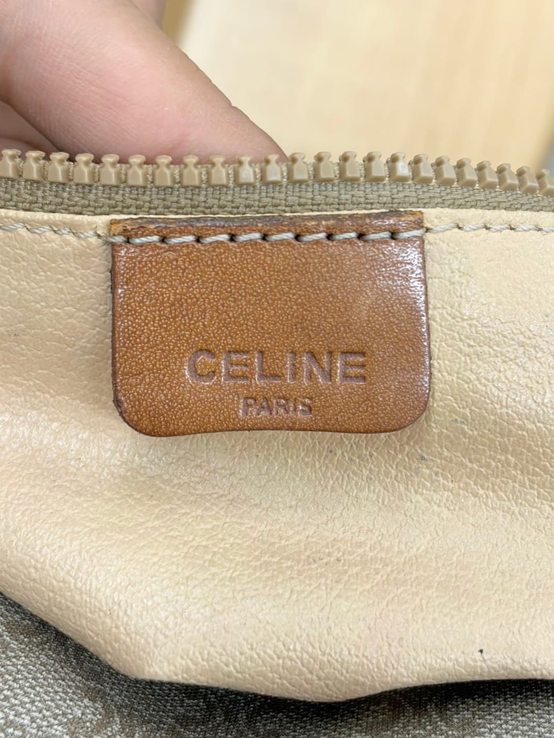 셀린느 베이지 마카담 캔버스 호보 숄더백  상품이미지7