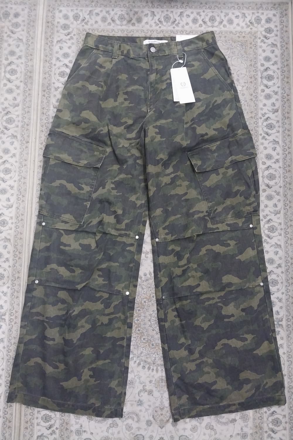 (새상품) 어반드레스 사이드 카모 빅 카고 팬츠 M 상품이미지2