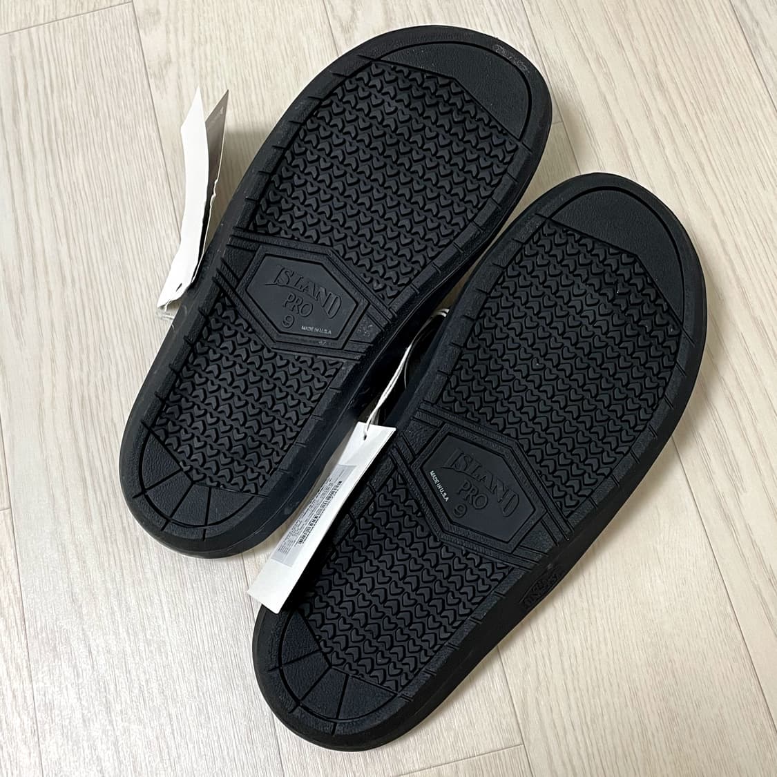 아일랜드/ 화이트 블랙 레더 슬리퍼/ 9 상품이미지5