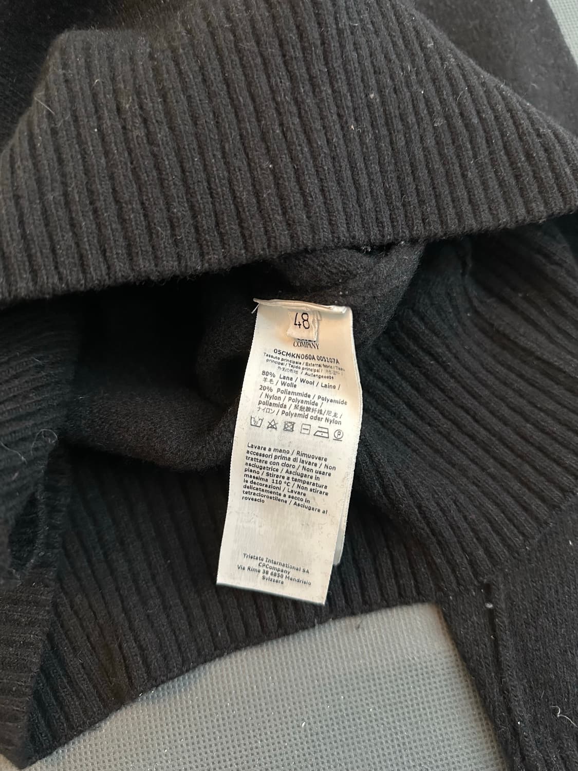 씨피컴퍼니 니트 반집업 M(48) 상품이미지5