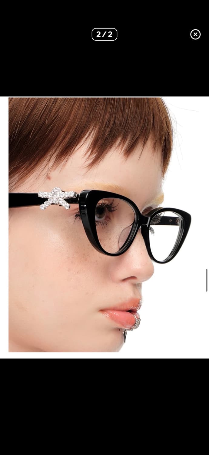 슈슈통 위민 사이드 보우 안경 상품이미지2