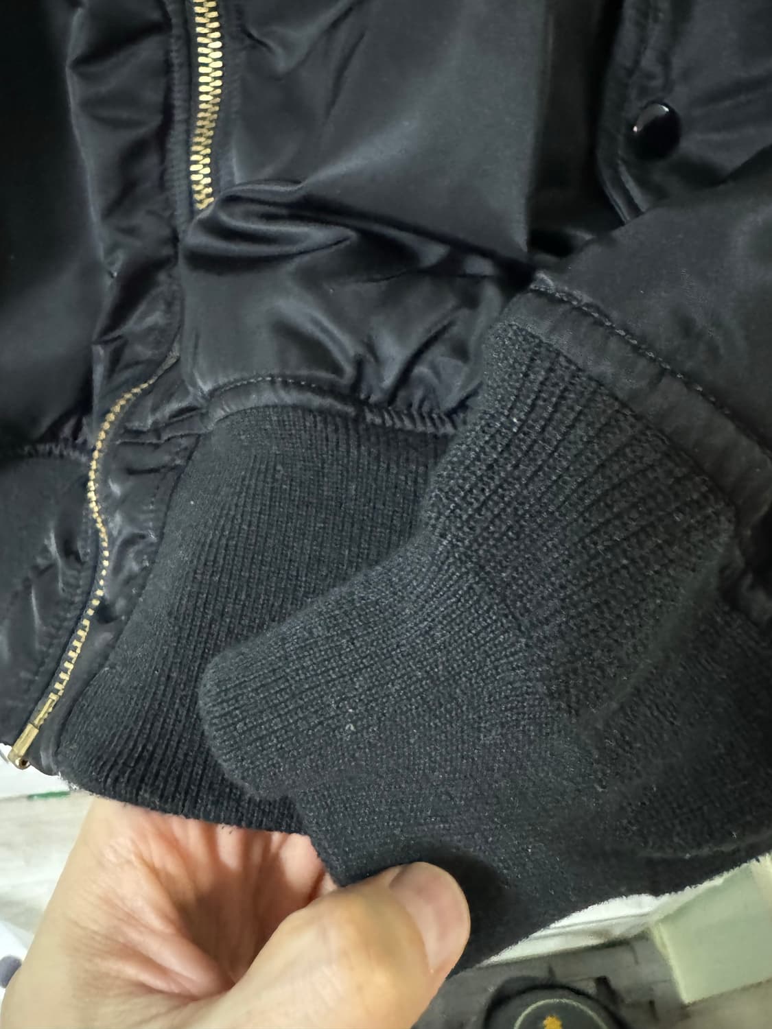 알파인더스트리 ma-1 블랙 XL 상품이미지8