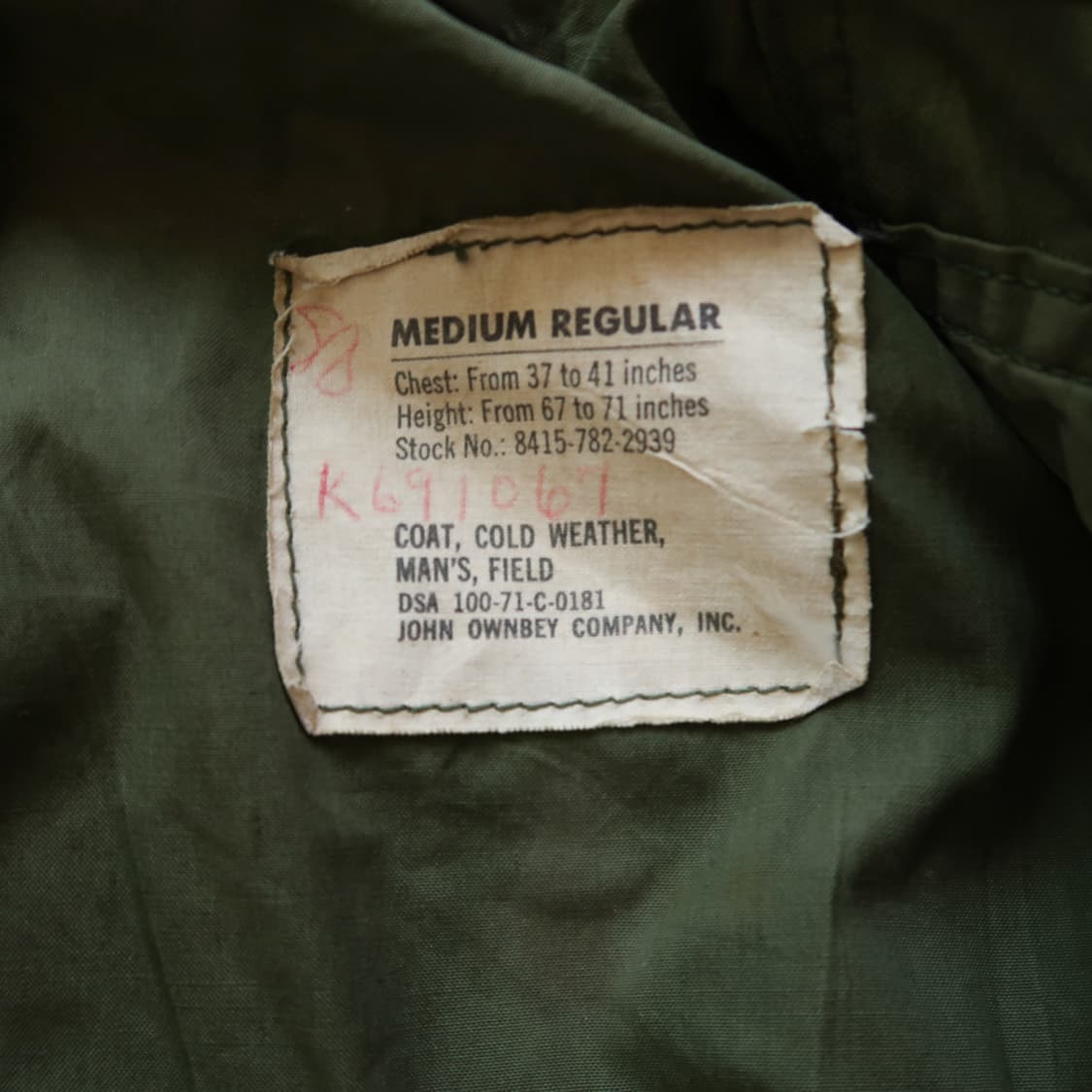 [Made in U.S.A] 빈티지 70s 존 오운베이 M-65 2세대 상품이미지4