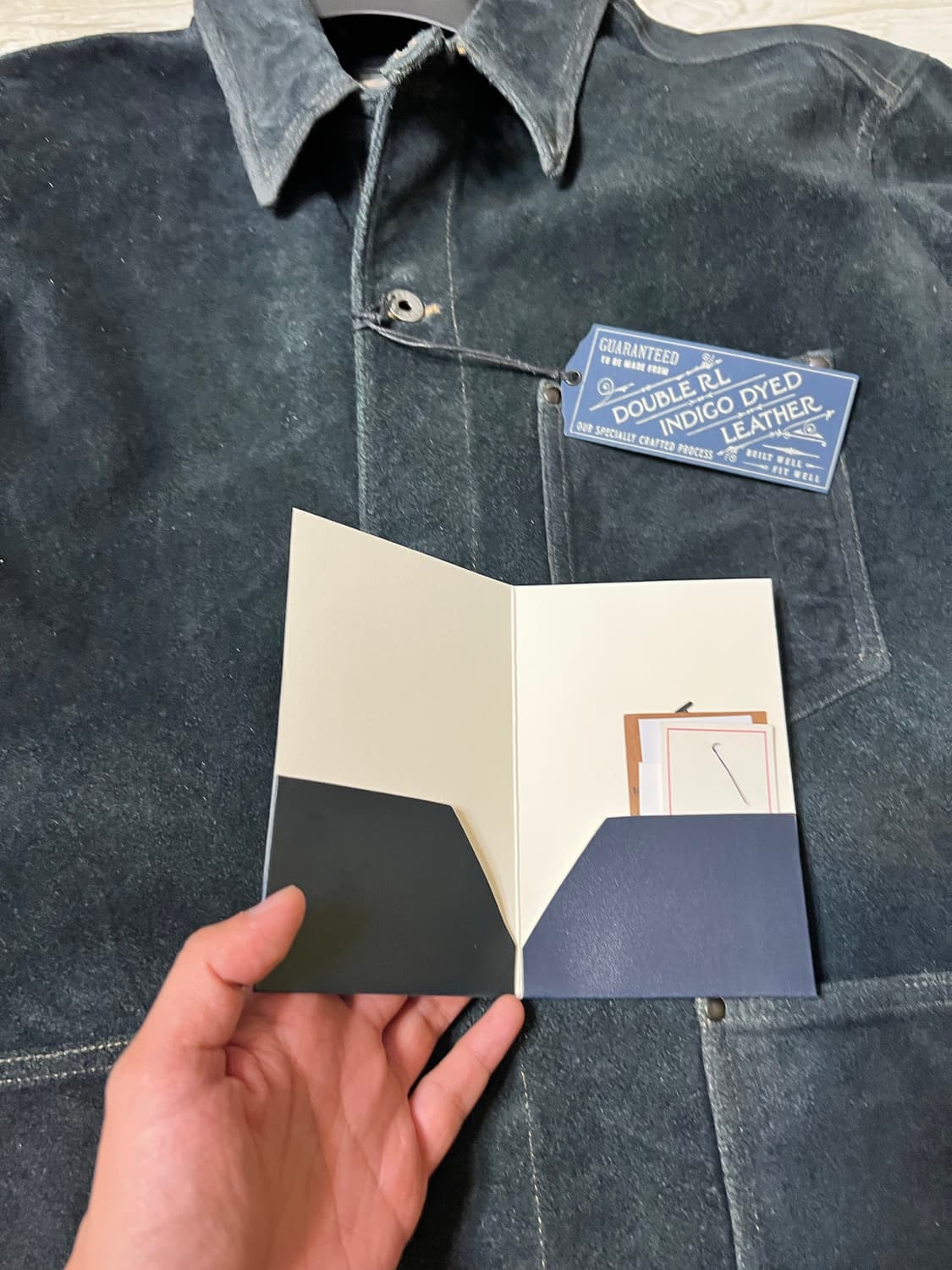 RRL 더블알엘 인디고 러프아웃 스웨이드 자켓(Size S) 상품이미지3
