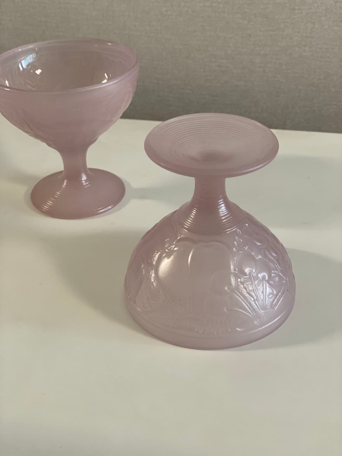 프랑스 빈티지 유리 아이스크림볼 세트 컵 상품이미지6