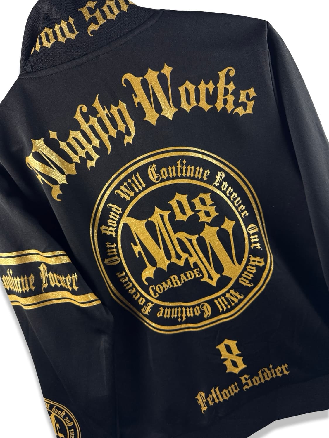 JPN Y2K 골드 글리터 져지2173 상품이미지5