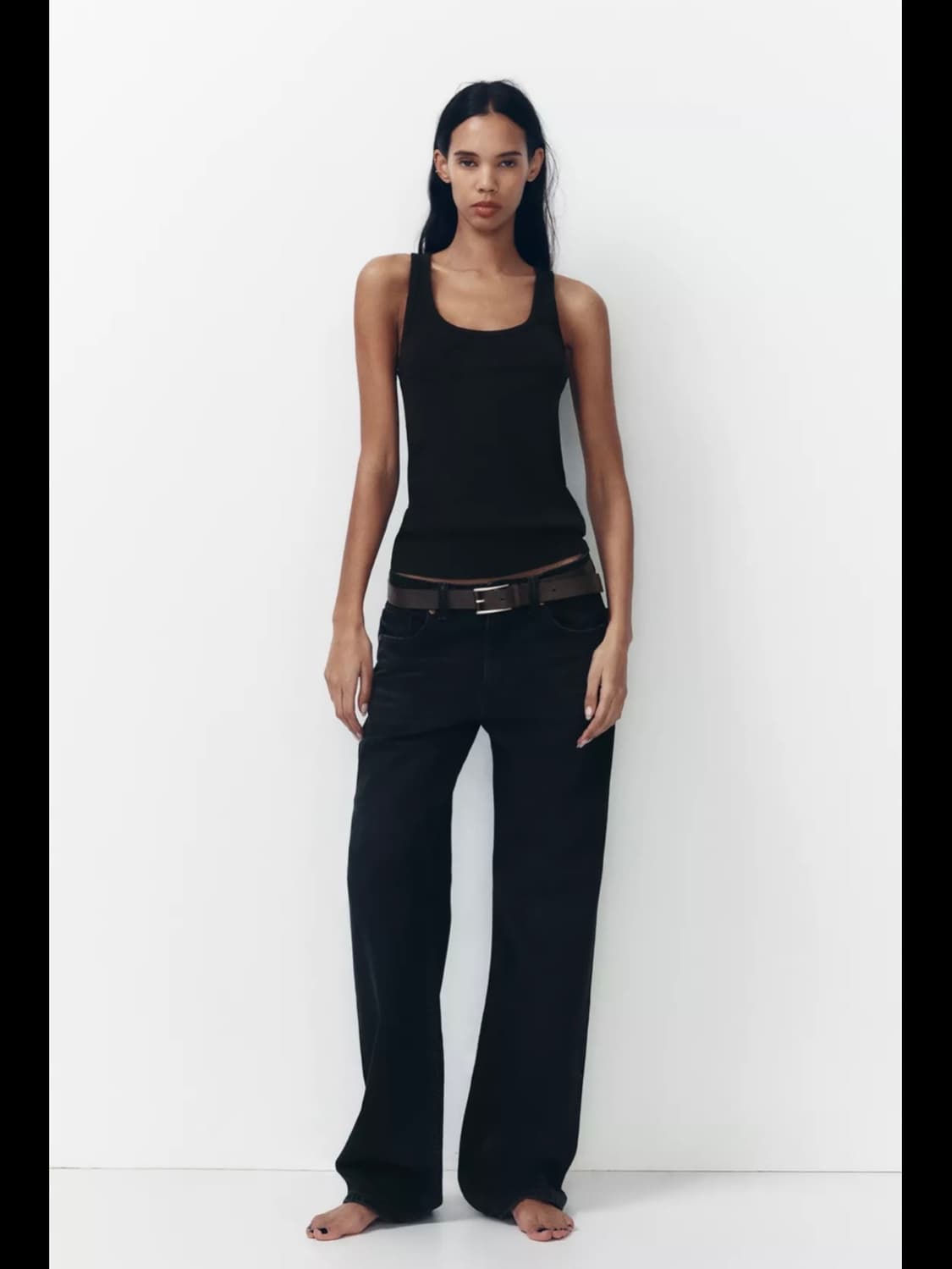 새상품택O)자라 미드라이즈 데님 팬츠 청바지 zara 바지 코스 글로니 상품이미지1