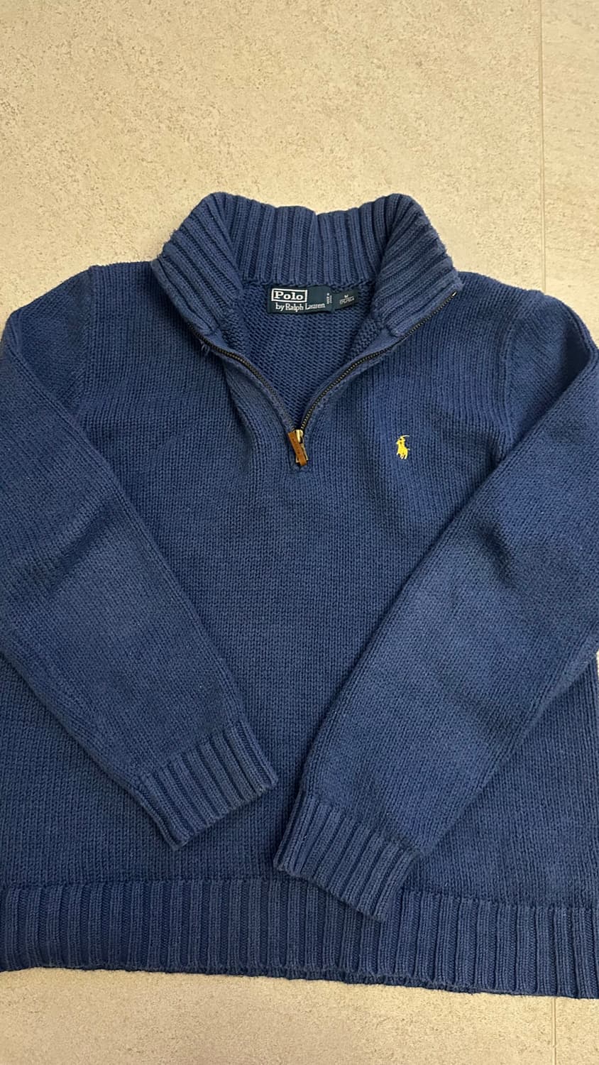 폴로 반집업니트 노란포니 상품이미지4