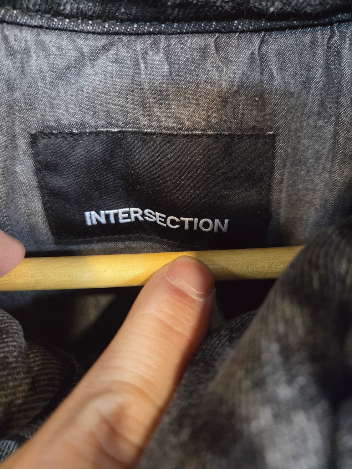 인터섹션 빈티지워싱 패딩 데님자켓 대략 L 오버핏  상품이미지3