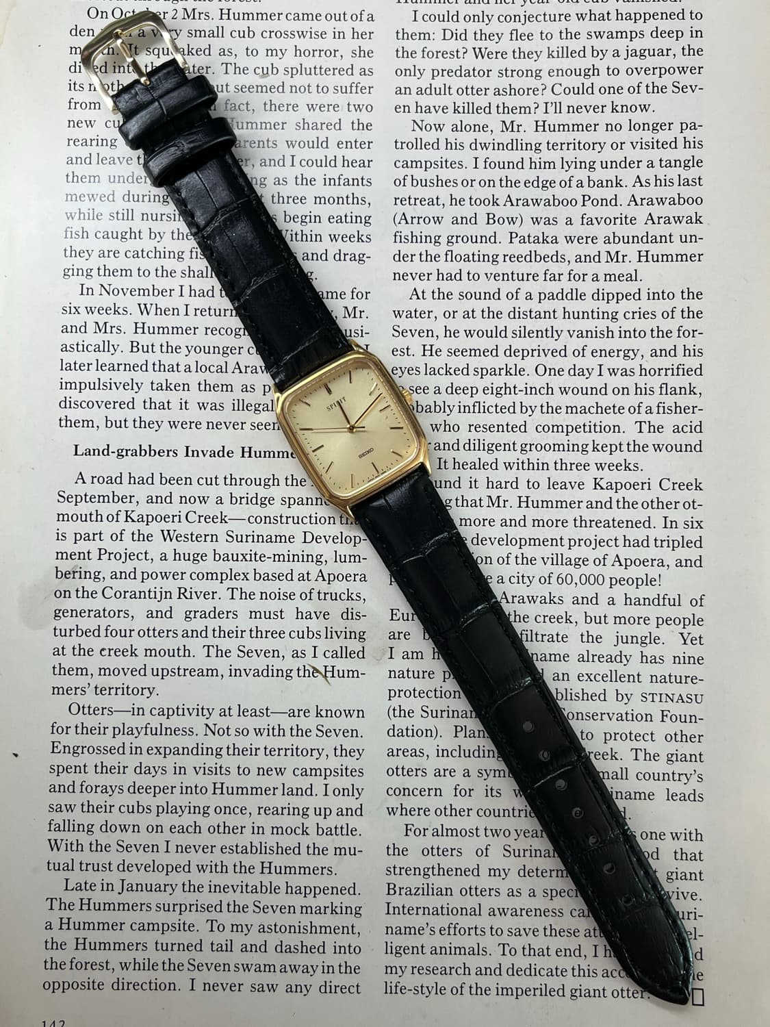 Vintage Seiko Quartz Spirit Tank Watch 상품이미지3