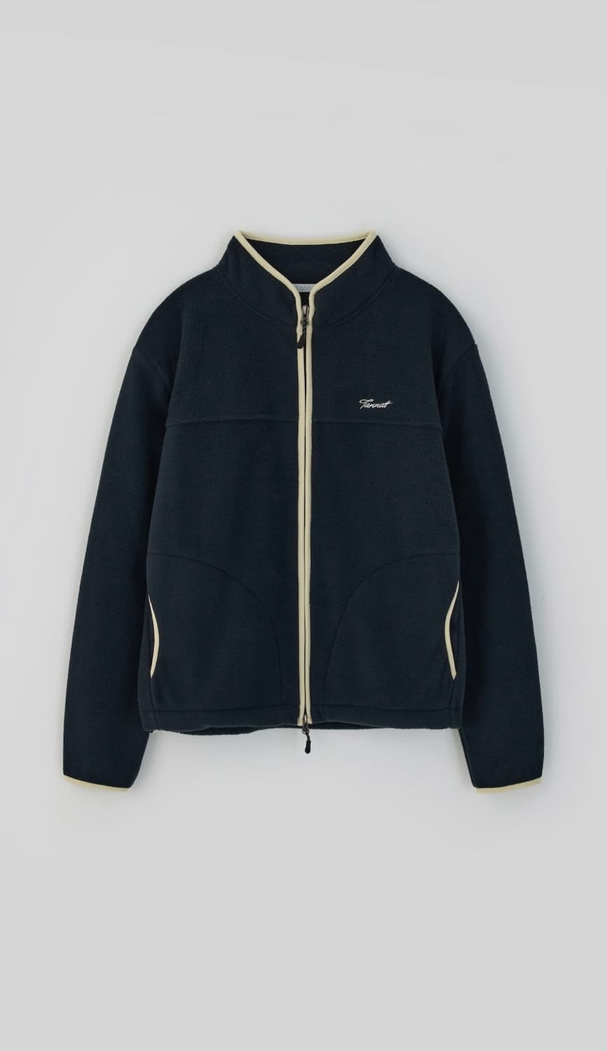 타낫 커브 플리스 Curve fleece zip-up_deep navy 상품이미지1