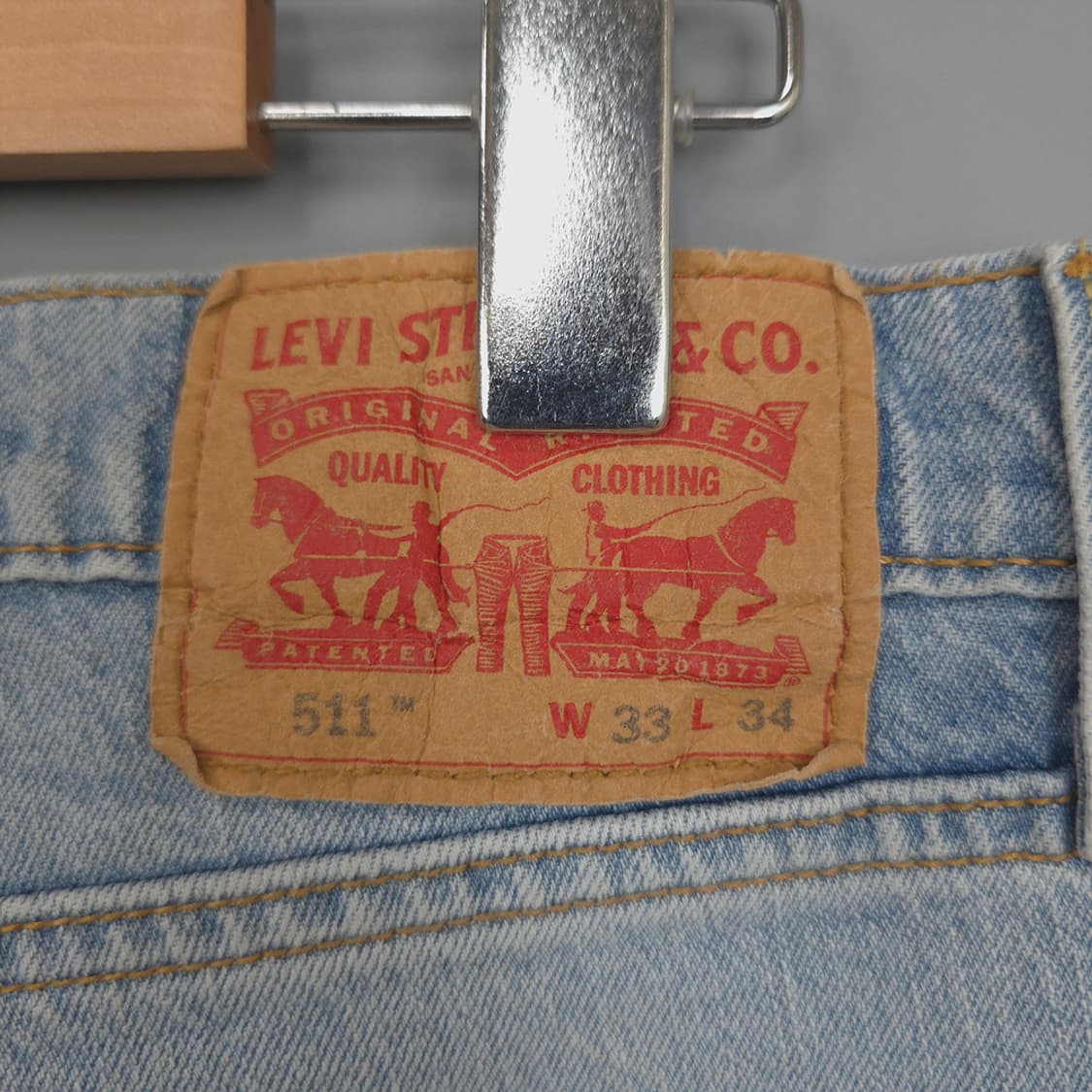 리바이스 Levis 511 슬림핏 진청 데님 W33 L34 상품이미지6