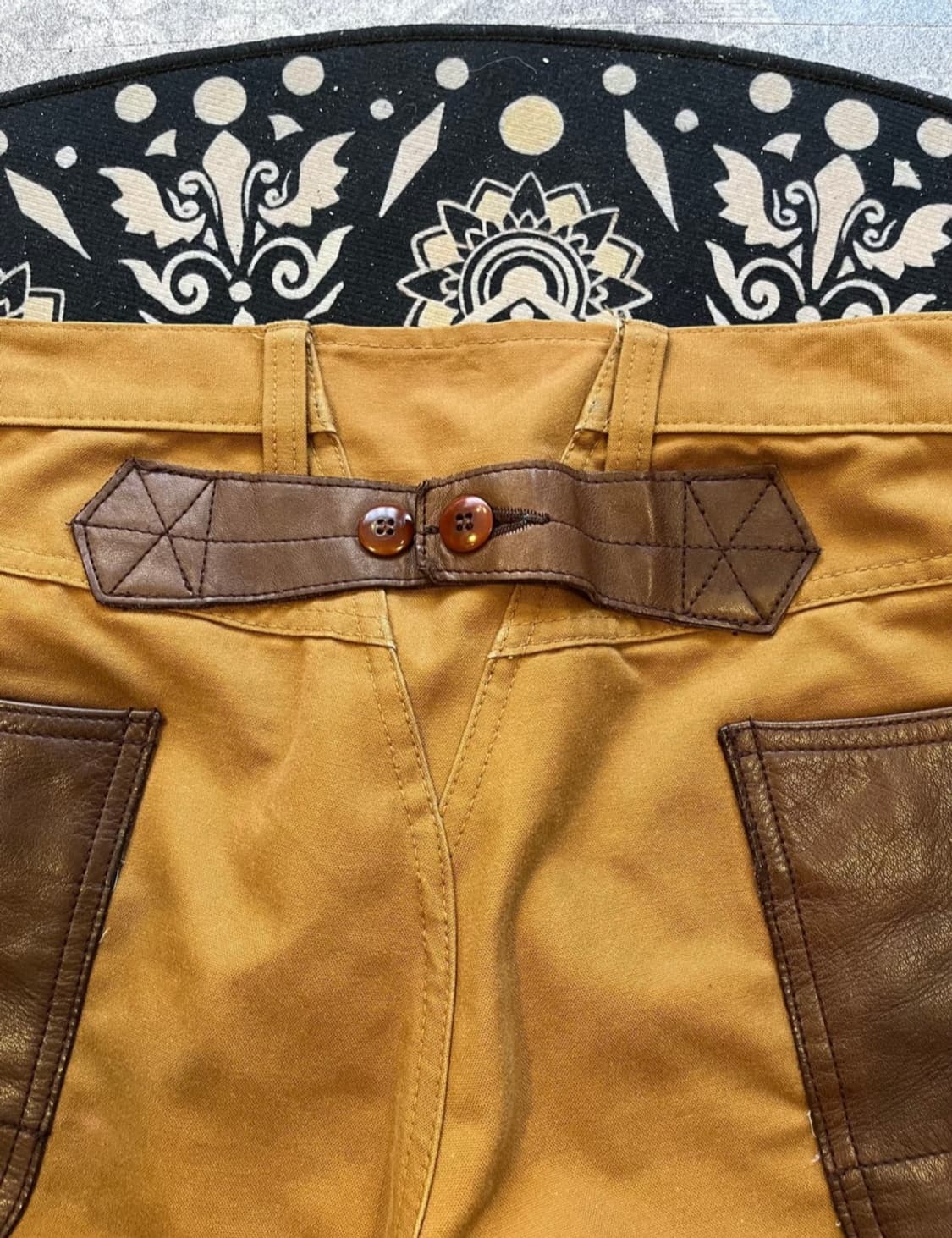 Comme des garcons 레더 코튼 팬츠(일본제품) 상품이미지4