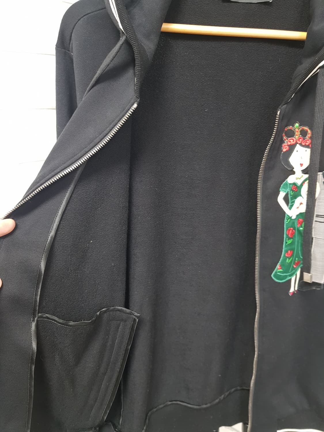 [48/95~100/정품] 돌체앤가바나 캐시미어혼방 후드집업 상품이미지7