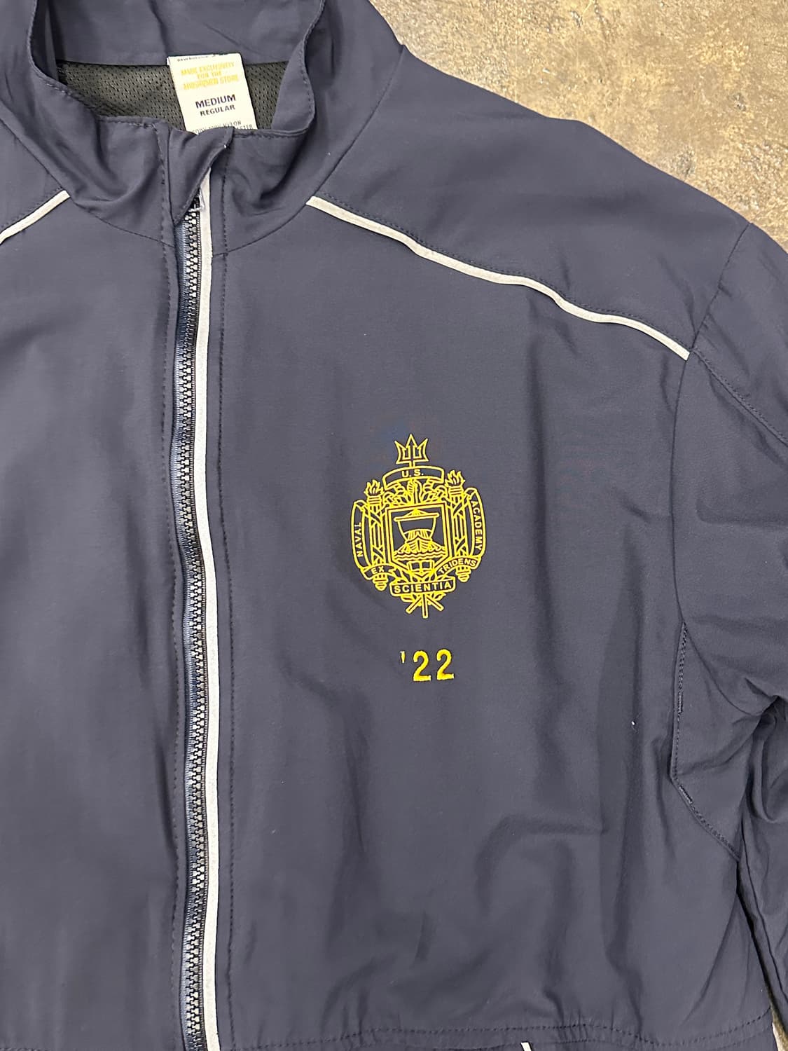 USNA 뉴발란스 네이비 트랙 자켓  M 상품이미지3