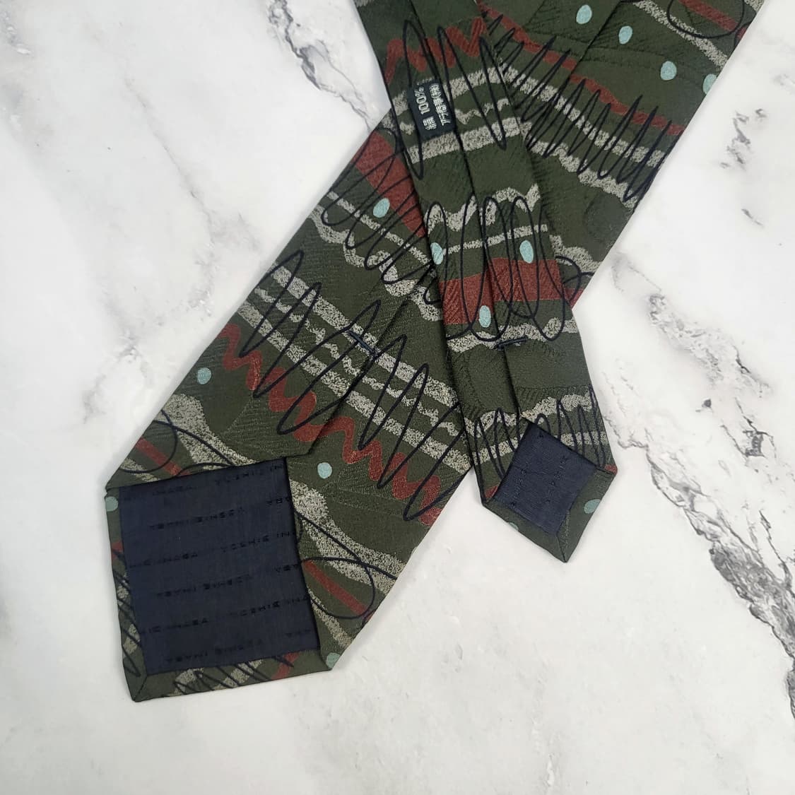 요시에 이나바 실크 넥타이 [RBFC7488_0219-13] 상품이미지4