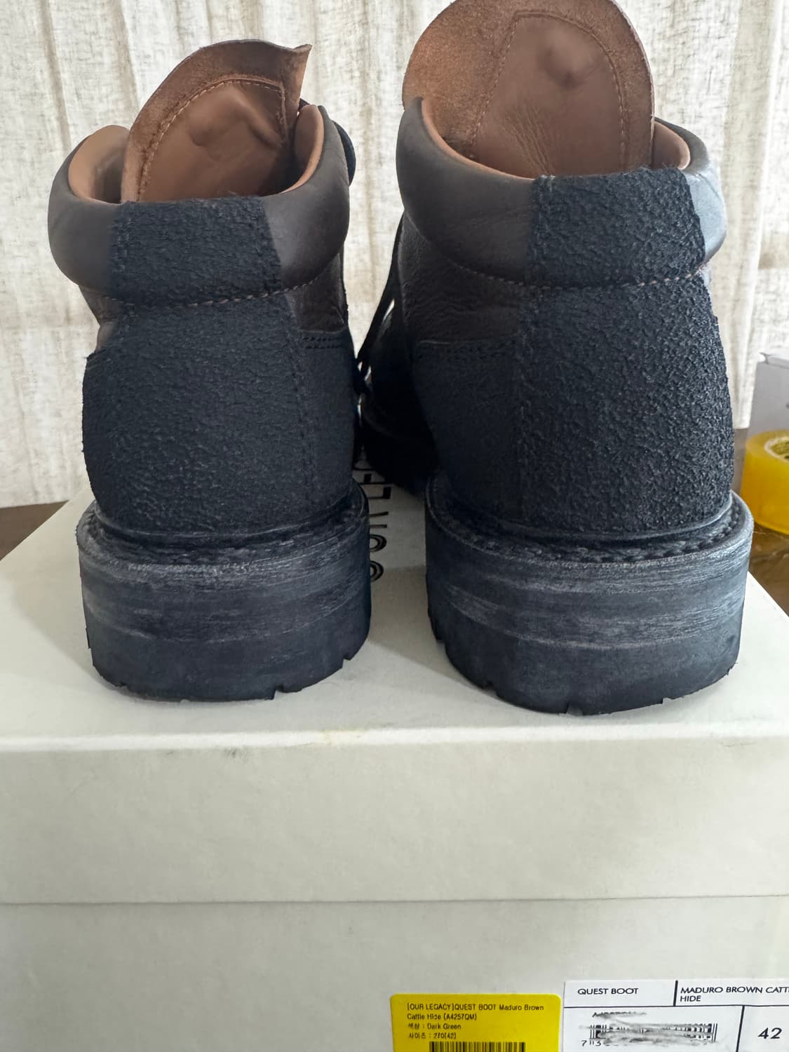 아워레가시 퀘스트 부츠 브라운 42 상품이미지3
