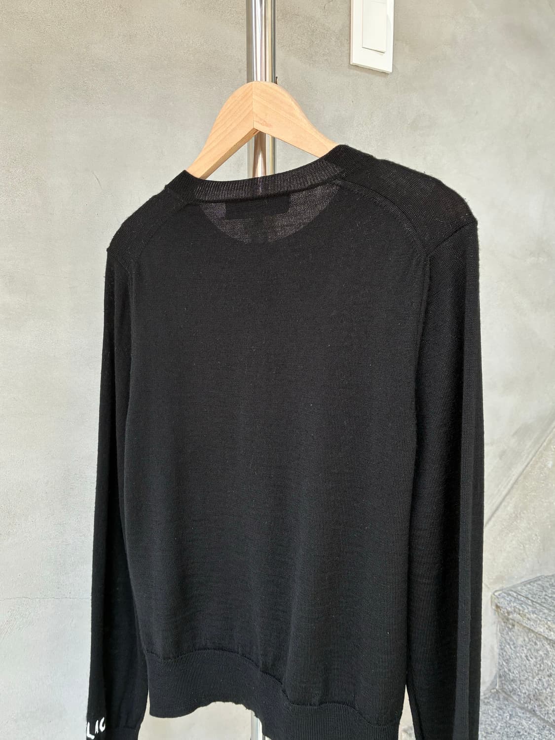 꼼데가르송 블랙 로고 가디건 상품이미지5