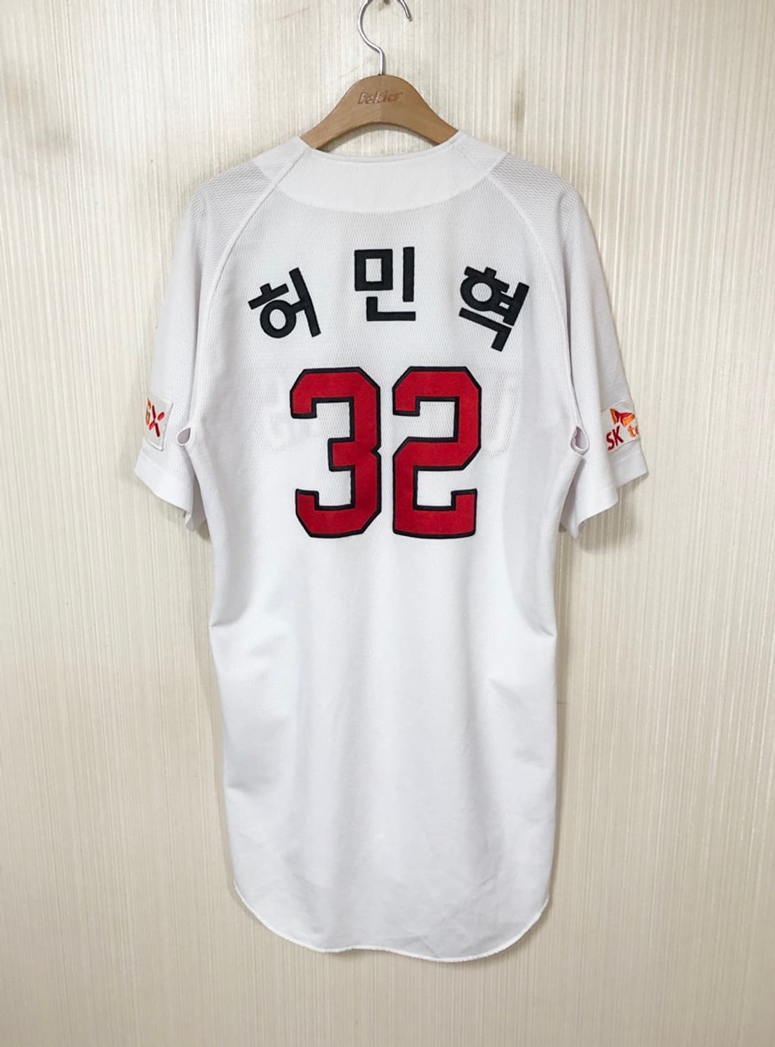 KBO 다이나핏 SK와이번스 선수실착 홈유니폼/져지 #32 허민혁 상품이미지7