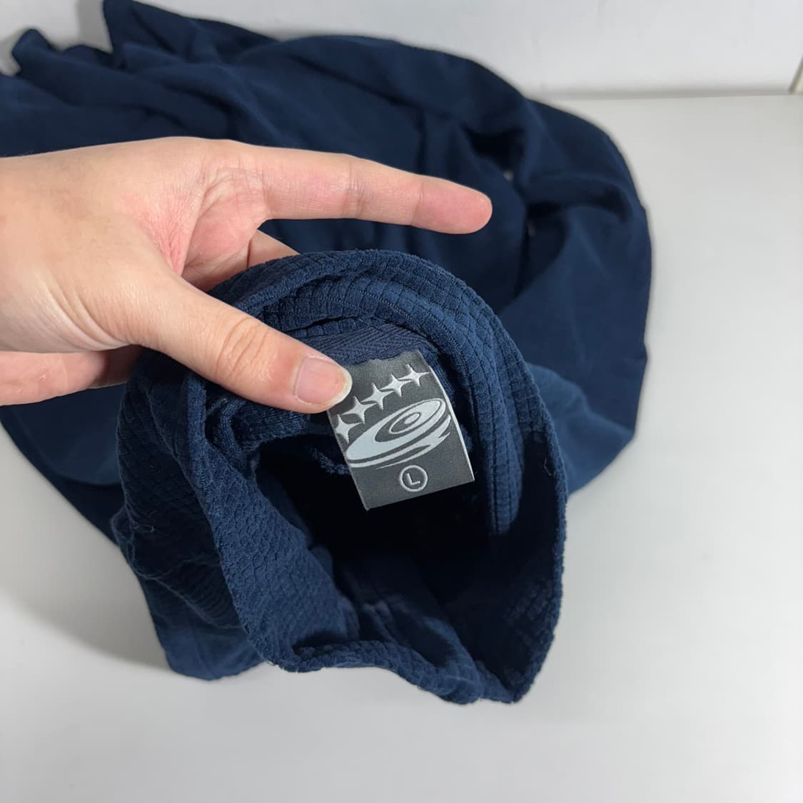 L GLACK 글랙 다크네이비 핑거홀 반집업 플리스 상품이미지4