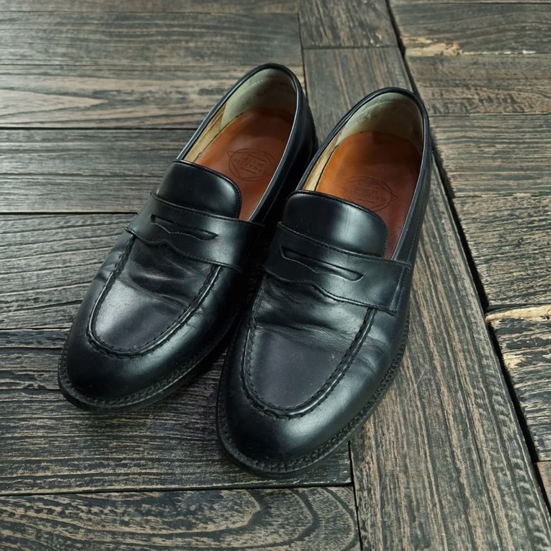 [로맨틱무브] 레더 페니 로퍼 블랙 M18597 상품이미지1