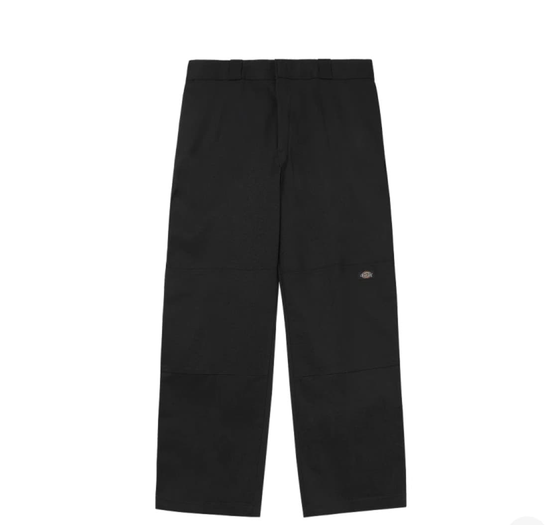 디키즈 루즈 핏 더블니 워크 팬츠 블랙 상품이미지1