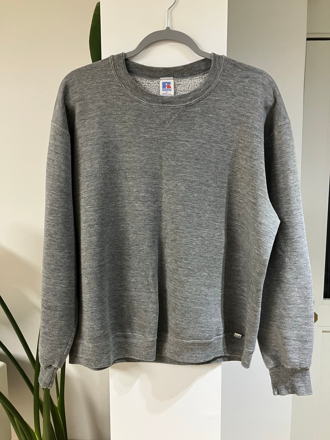 80s 러셀 스웻셔츠 맨투맨 XL 그레이 made in USA 상품이미지1