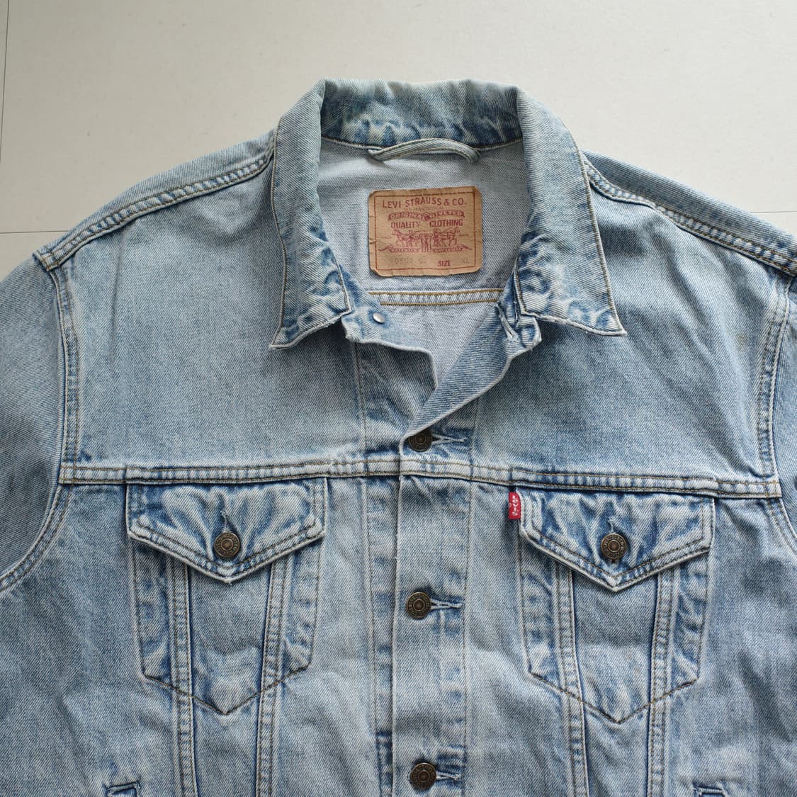 90s 리바이스 70503 데님 트러커 자켓 XL 상품이미지2