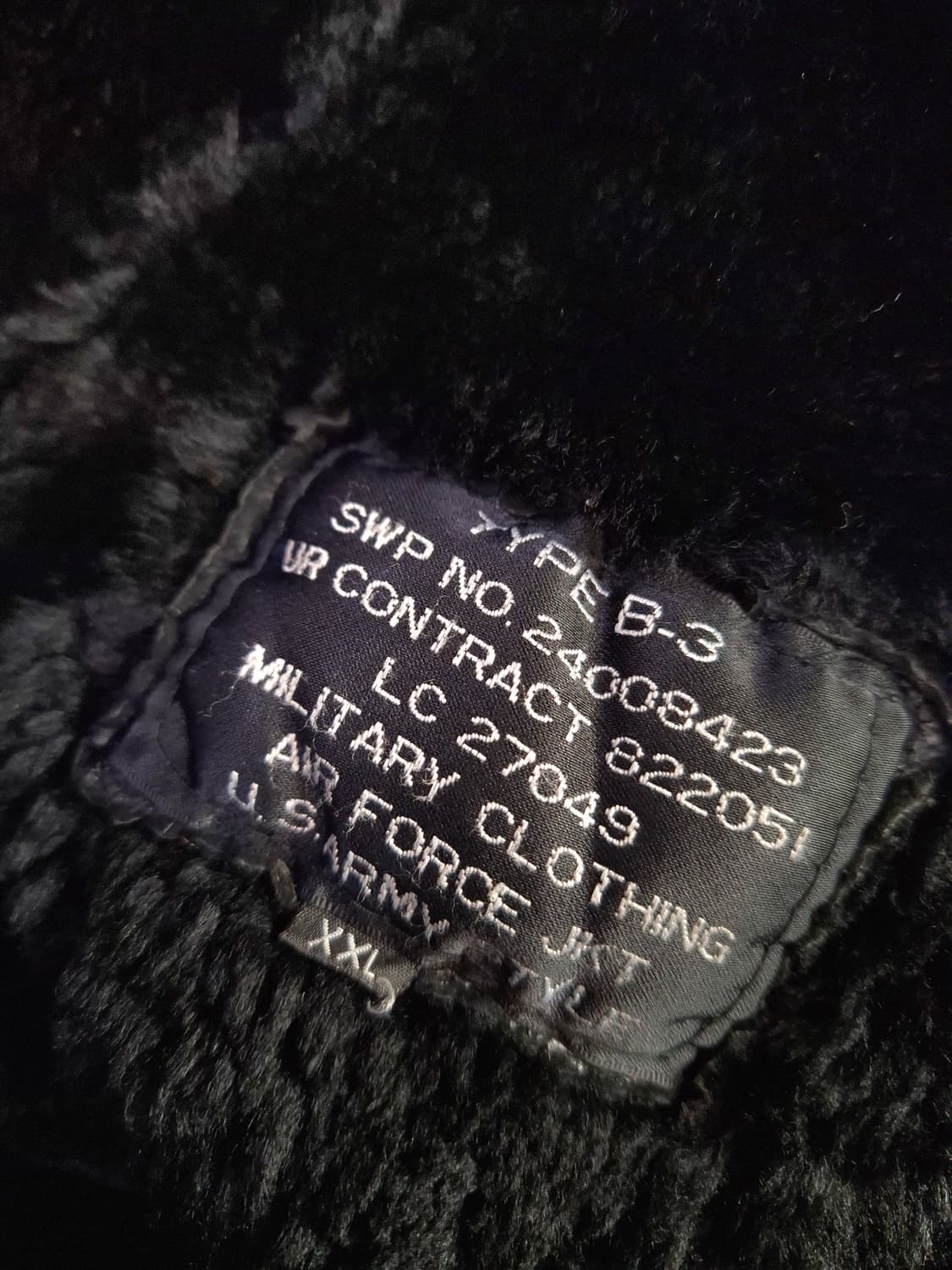 미공군 B-3 TYPE 리얼레더 항공 폭격기 무스탕 상품이미지3