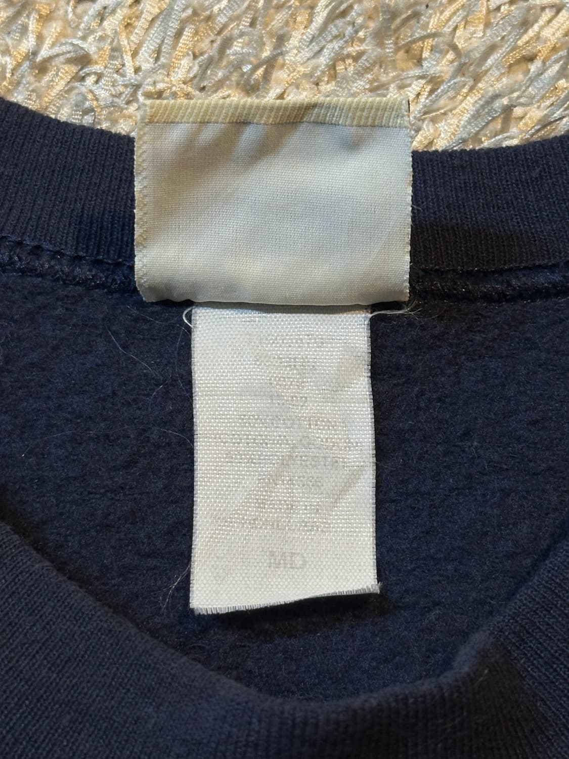 90's 리 LEE 올드스쿨 Christ 프린팅 맨투맨 네이비 상품이미지6