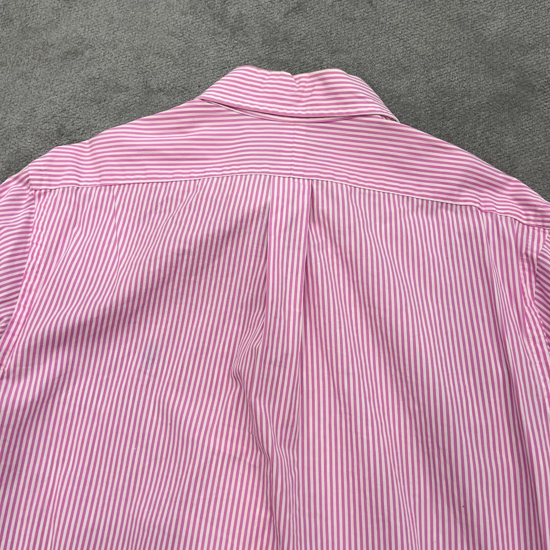 100 폴로 랄프로렌 스트라이프 셔츠 분홍색 상품이미지3