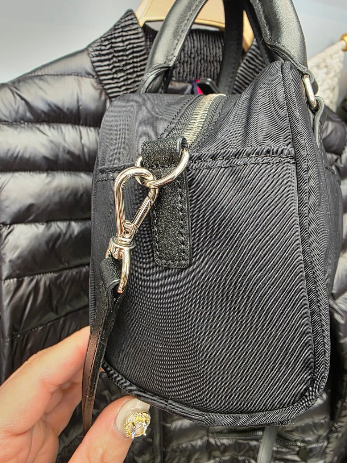 마뗑킴 스포티 토트 크로스백  블랙 상품이미지4