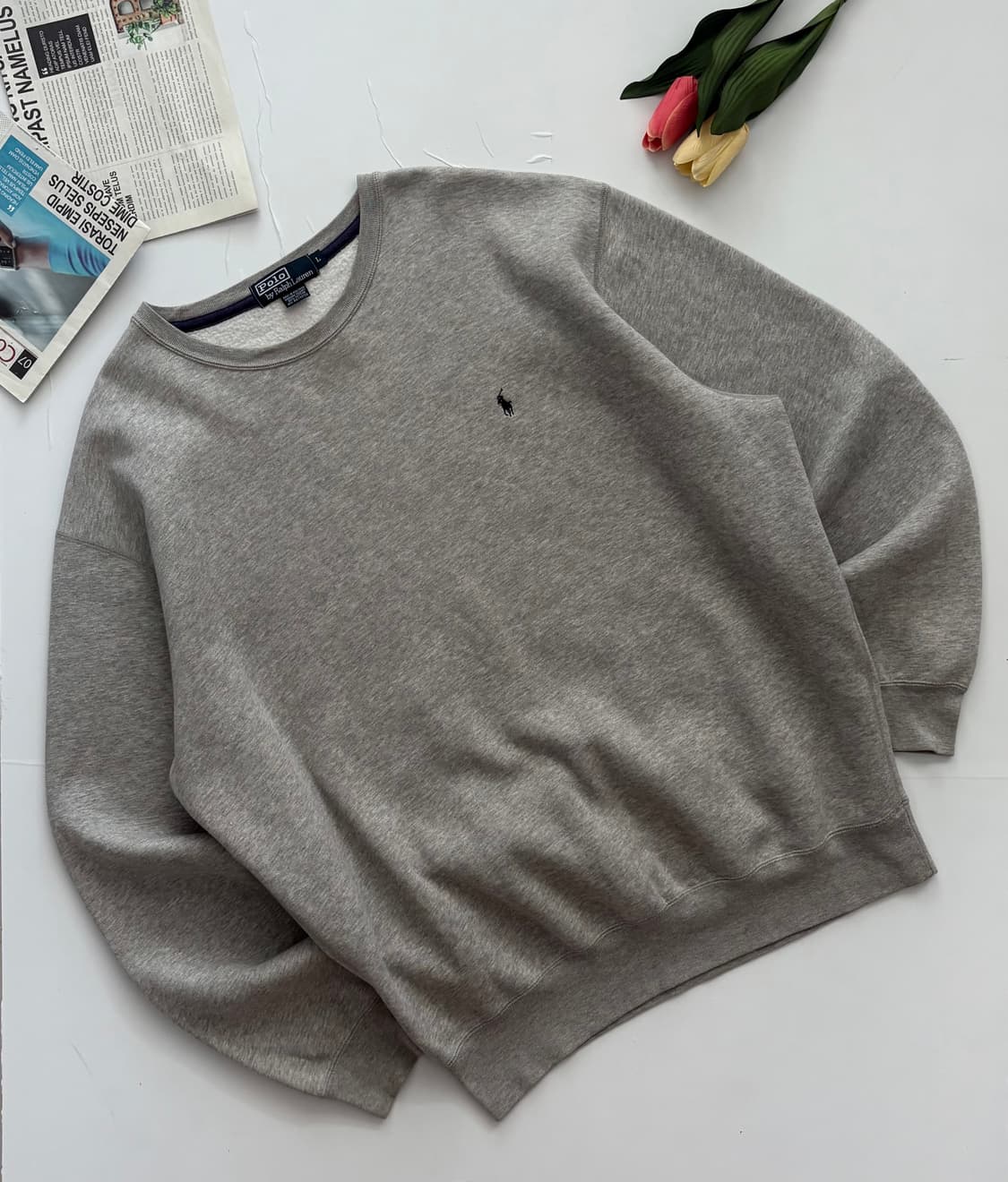 Polo 폴로랄프로렌 그레이 풀오버 맨투맨  상품이미지1