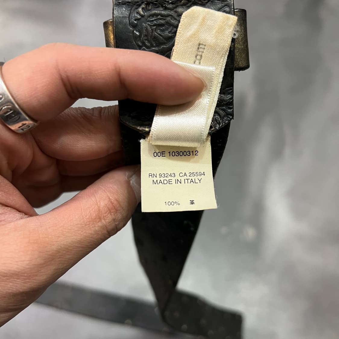  디젤 리얼레더 스터드 벨트 y14619 상품이미지7