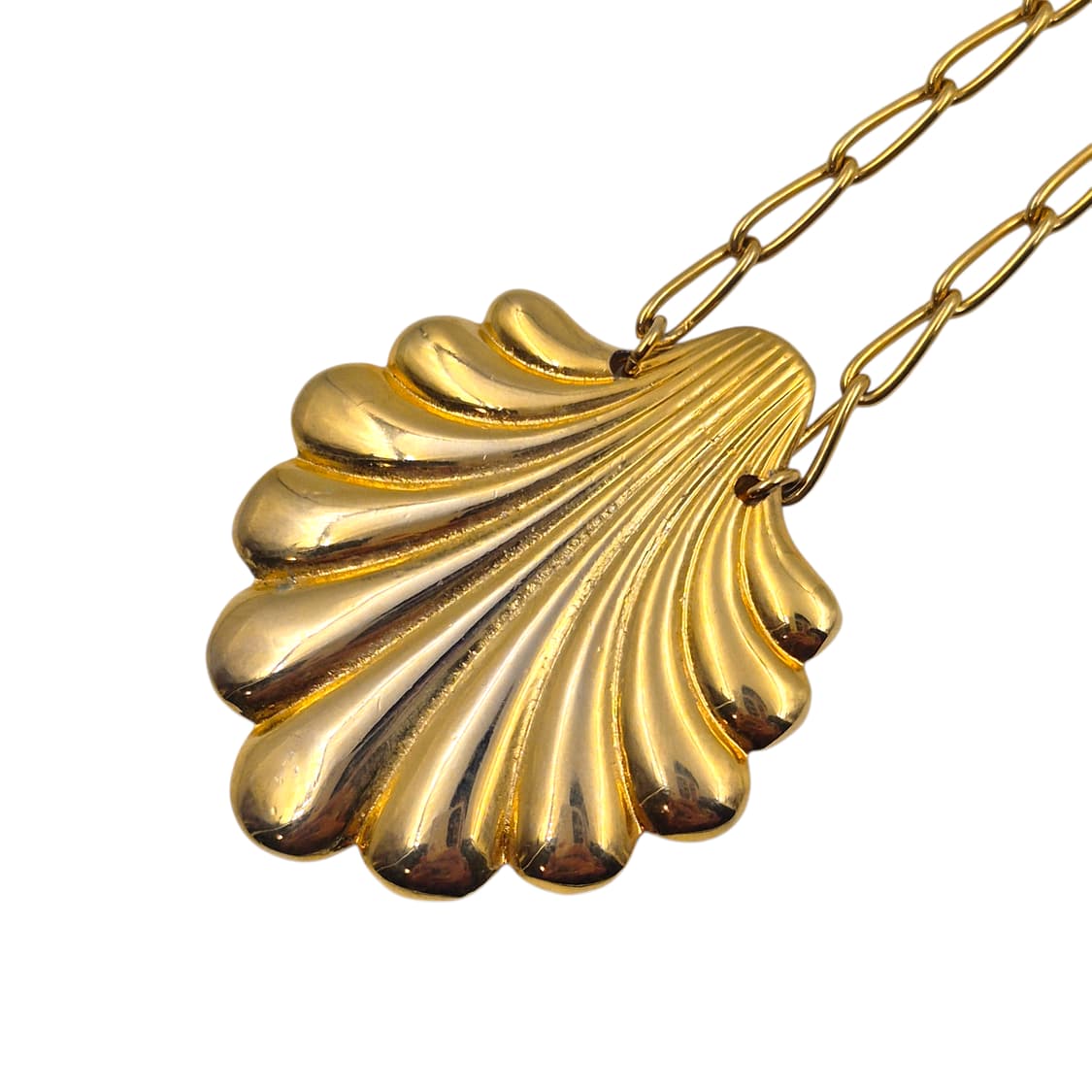 90s 프랑스 니나리치 대왕 조개 목걸이 상품이미지1