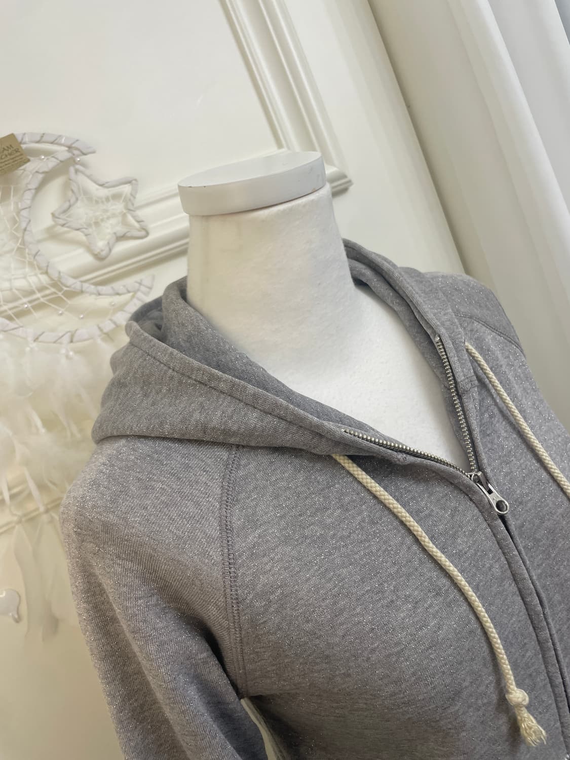 dark gray silver glitter cotton basic ho 상품이미지7