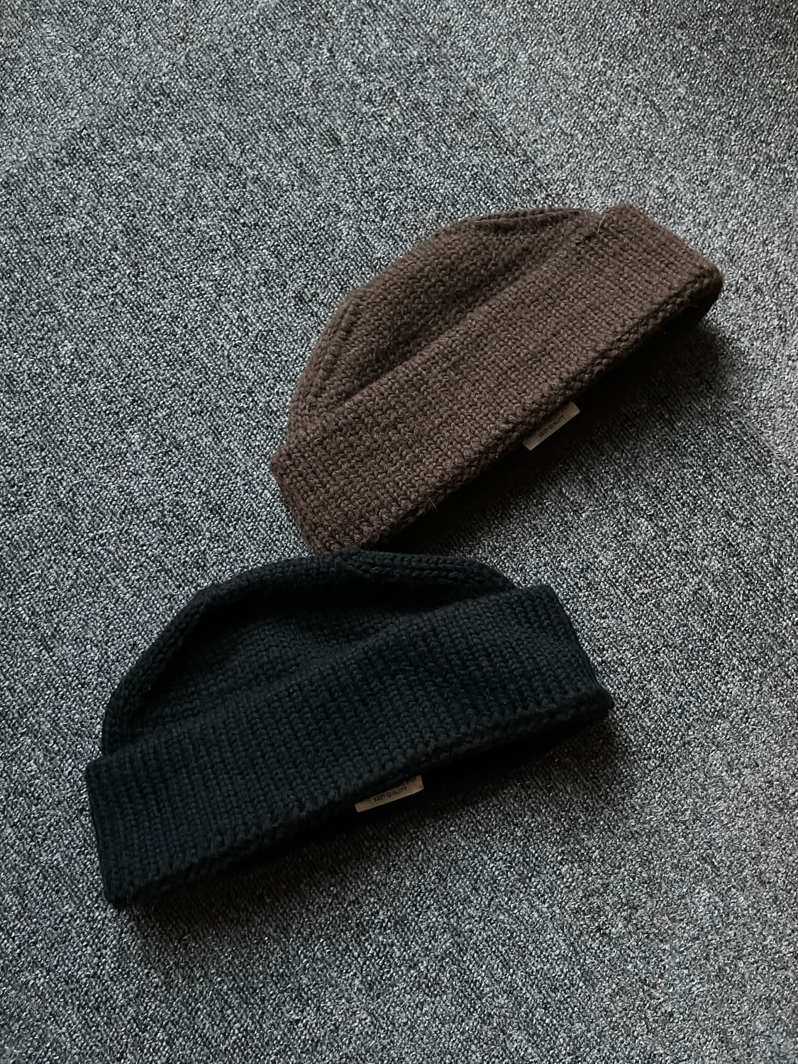 피그벨 21AW 알파카울 밀 와치캡 빈티지브라운 상품이미지1